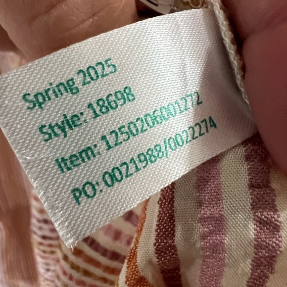 Marine Layer Corinne Stripe Sleeveless Midi Dress - Size L - Picture 6 of 8